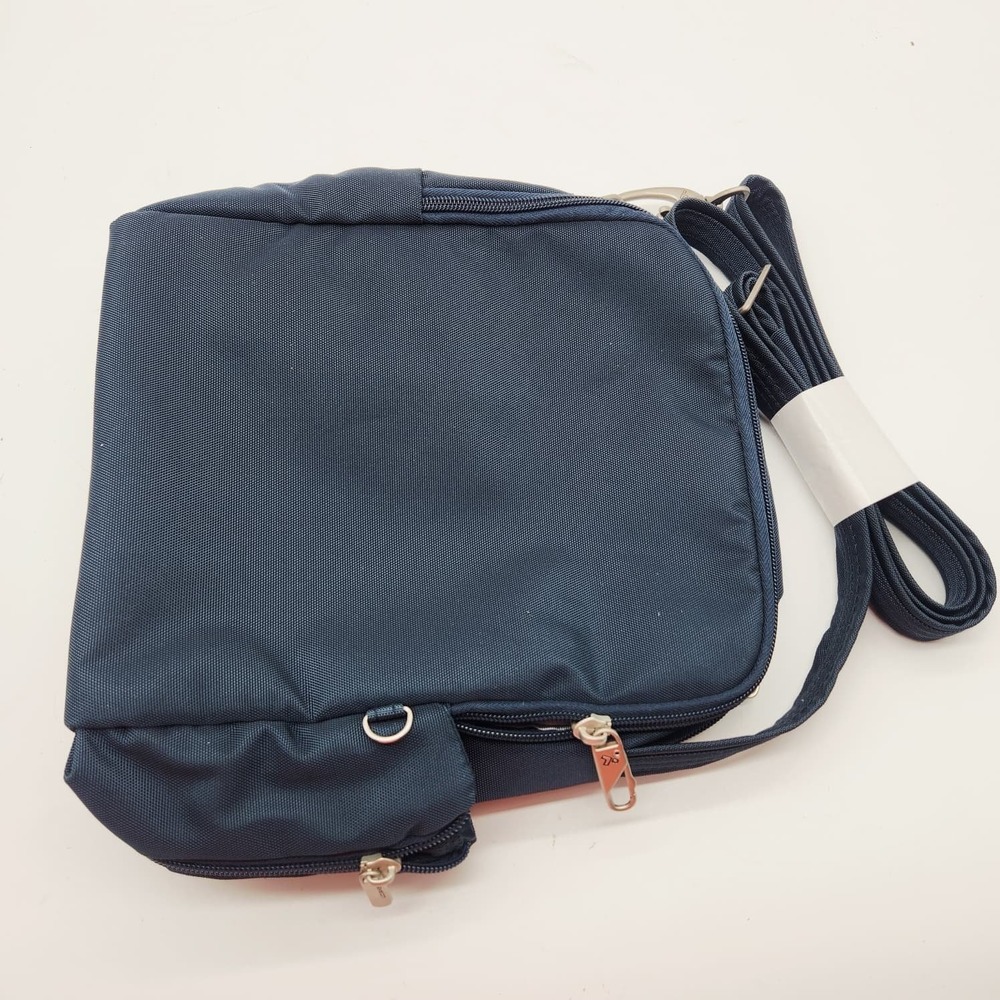 Travelon Anti-Theft Classic Travel Bag Crossbody RFID Locking Navy Blue New - Picture 7 of 11